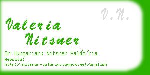 valeria nitsner business card